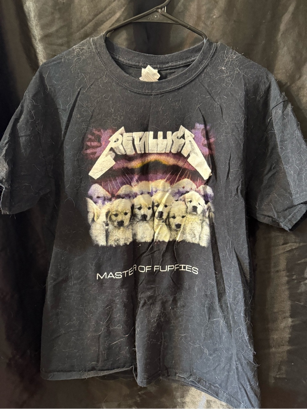 Metallica 'Master of Puppies' Graphic Tee - Black